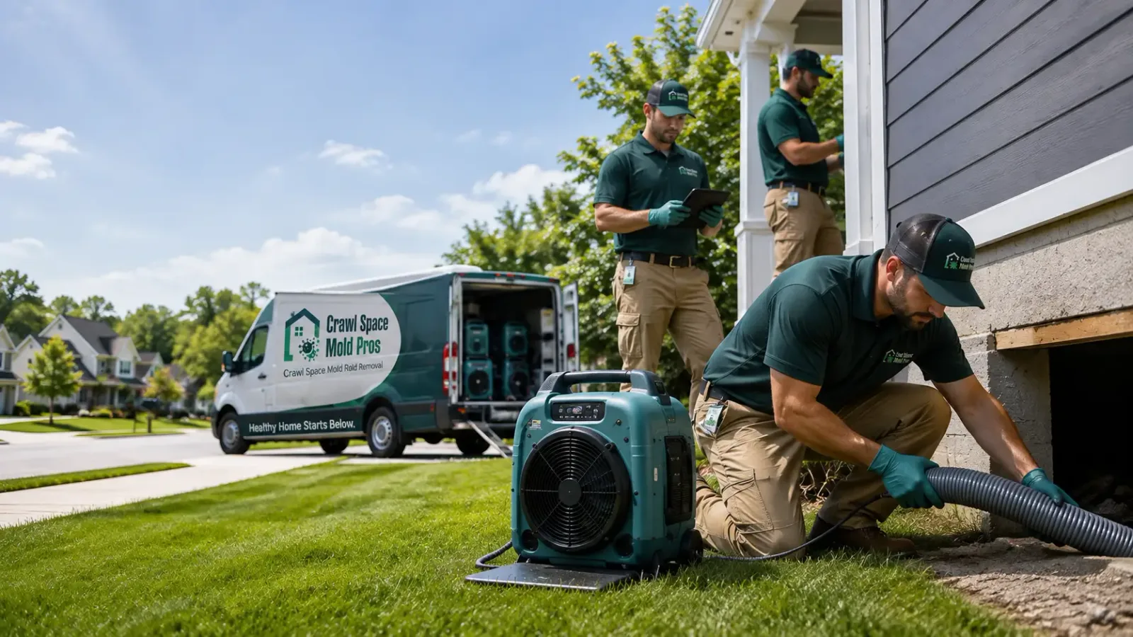 Crawl Space Mold Removal in Piney Point, MD